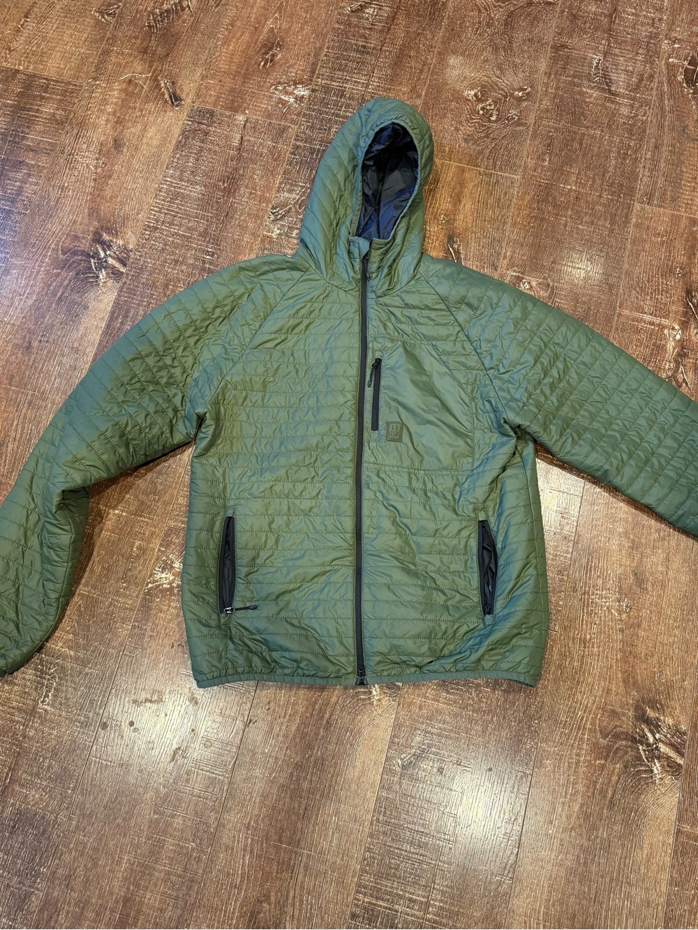 Topo Designs Insulated Jacket w/ hood Olive Green